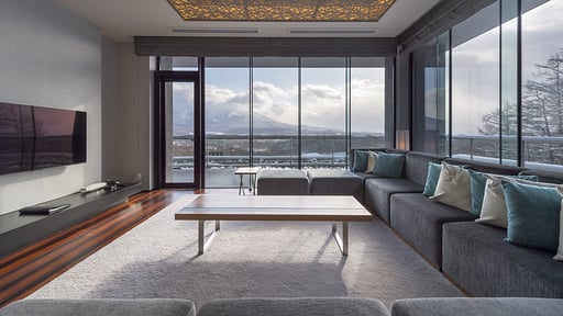 Aya Niseko Penthouse B Yotei View Living room
