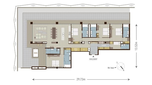 Aya Niseko Penthouse B Yotei View Floor plan