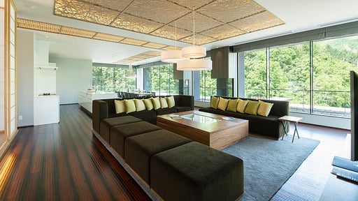 Aya Niseko Penthouse C Ski Resort View Living room