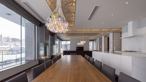 Aya Niseko Penthouse C Ski Resort View Dining area