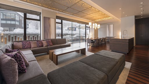 Aya Niseko Residence B Forest View Living room