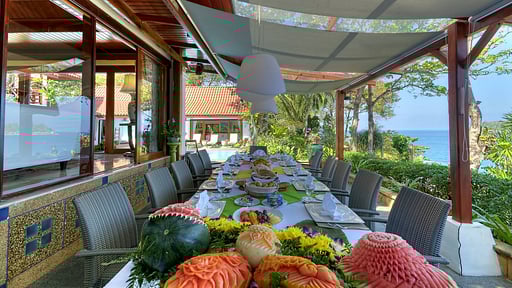 Baan Kata Keeree Dining area