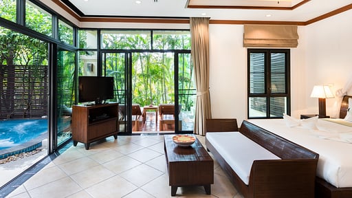 Baan Pattama Jacuzzi Villa Bedroom 