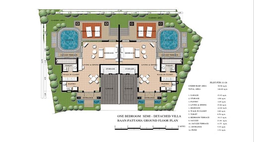 Baan Pattama Jacuzzi Villa Floor plan