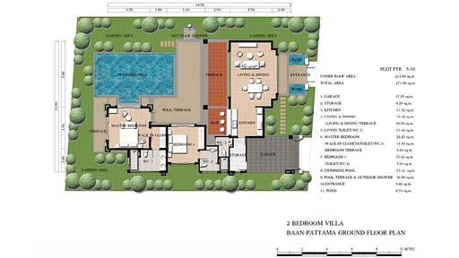 Baan Pattama Pool Villa Floor plan