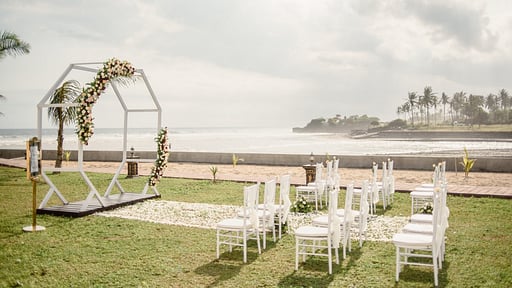 Bali Beach Mansion Wedding pictures