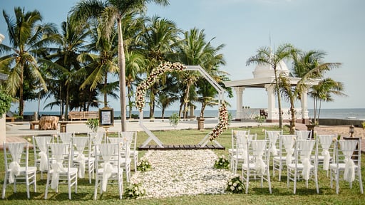 Bali Beach Mansion Wedding pictures