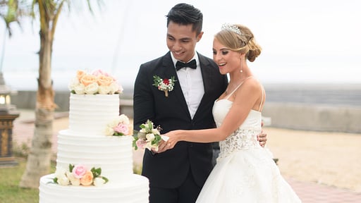 Bali Beach Mansion Wedding pictures