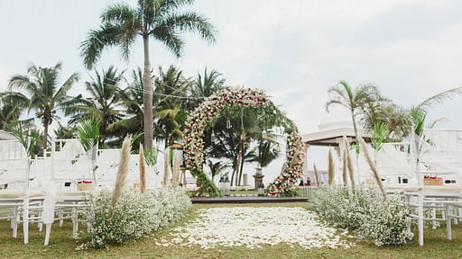 Bali Beach Mansion Wedding pictures