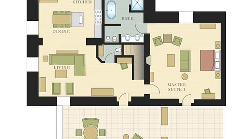 Bargagli Penthouse Grundriss