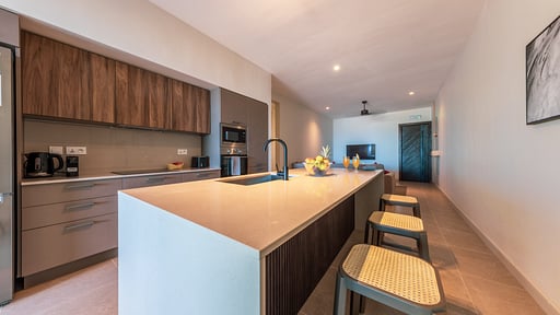 Beach Mountain Deluxe Apartment Kitchen