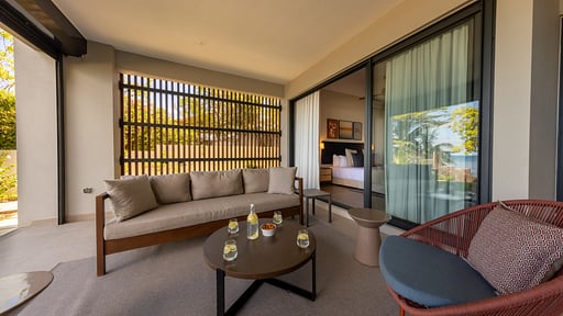 Beach Mountain Deluxe Apartment Terras/Veranda