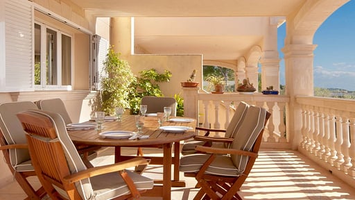 Beach Villa Arran de Mar Terraza/balcón