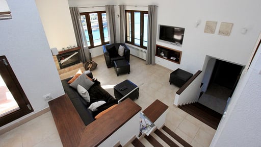 Beach Villa Cala Carbo Гостиная