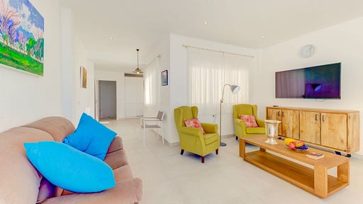 Beachfront Apartment Migjorn Cel Living room