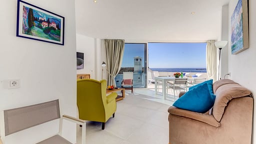 Beachfront Apartment Migjorn Cel Living room