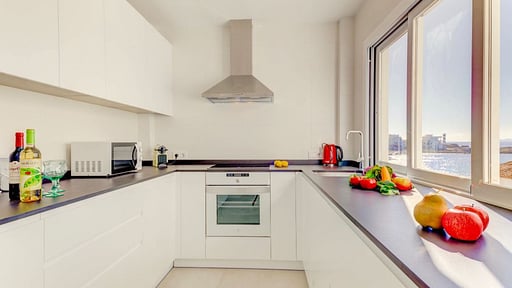 Beachfront Apartment Migjorn Cel Kitchen