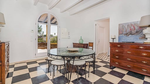 Beachfront Villa Es Clot Dining area 2