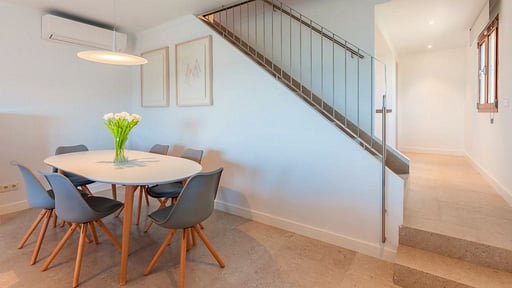 Beachfront Villa Socias Playa Zona pranzo