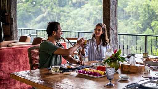 Bedulu Cliff Estate Zona de comedor