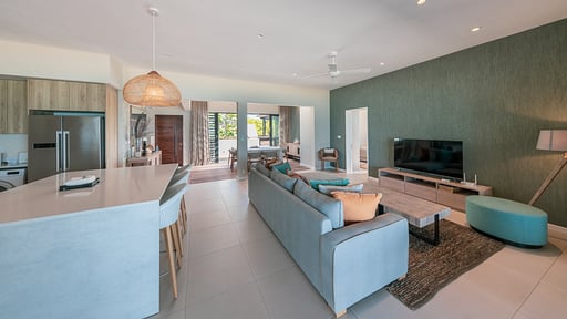 Blue Nest Penthouse Wohnbereich