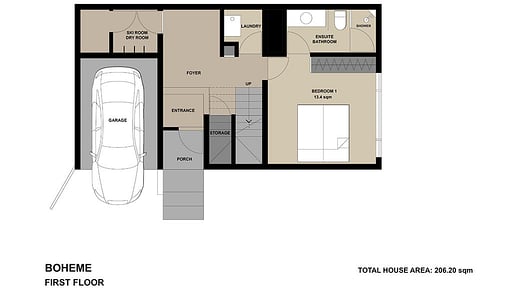Boheme House Floor plan