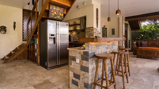 Breezy Flamboyant Villa Kitchen