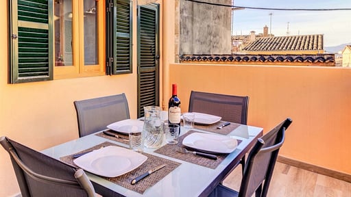 Ca Sa Pollensina Dining area