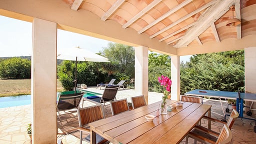 Can Mares Dining area