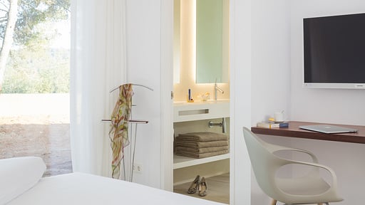 Can Rafalet Villa Schlafzimmer 1