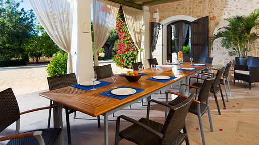 Can Vicent Rafal Dining area