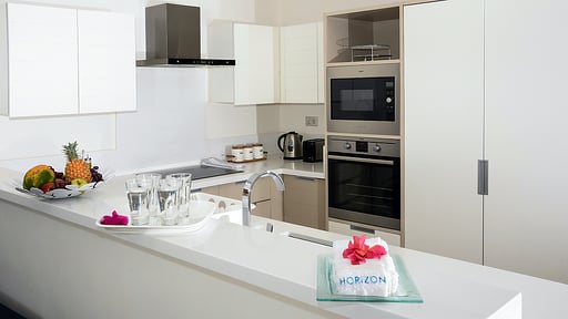 Cap Ouest Deluxe Apartment Kitchen