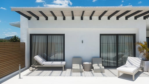 Cap Ouest Penthouse Терраса/веранда