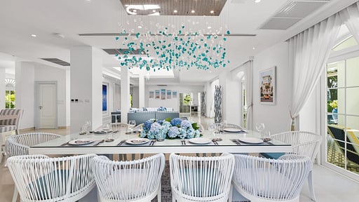 Carpe Diem Beach Villa Dining area