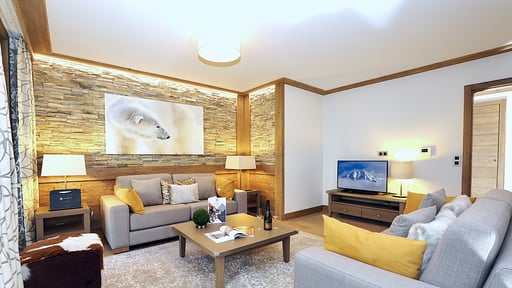 Apartment Carré Blanc 120 Wohnbereich