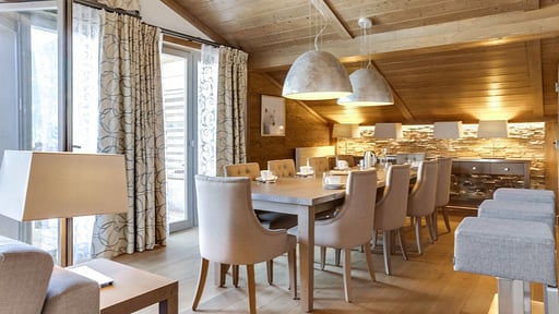 Chalet Carré Blanc 141 Dining area