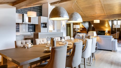 Chalet Carré Blanc 141 Dining area