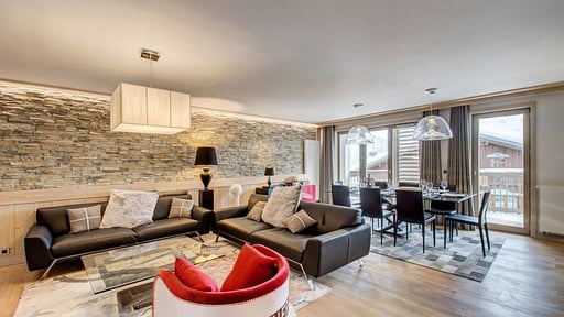 Apartment Carré Blanc 233 Wohnbereich