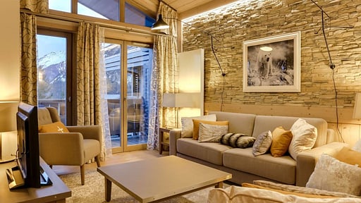 Chalet Carré Blanc 240 Wohnbereich