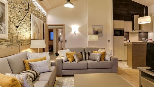Chalet Carré Blanc 240 Wohnbereich