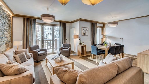 Apartment Carré Blanc 251 Wohnbereich