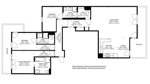 Apartment Carré Blanc 361 Floor plan