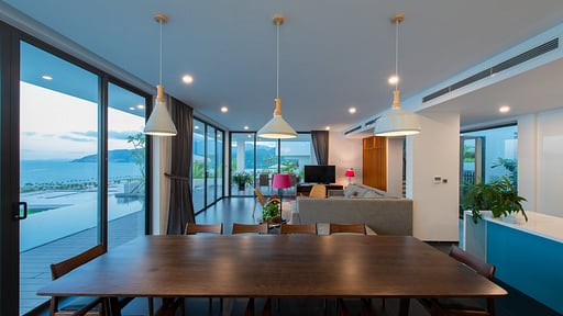 Casa Blanca Villa Dining area