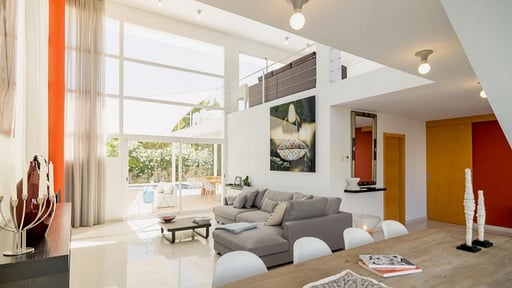 Casa Cristal Zona de comedor