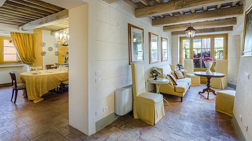 Villa Casa del Fattore Woonkamer 2