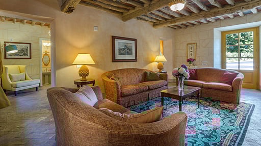 Villa Casa del Fattore Woonkamer 1