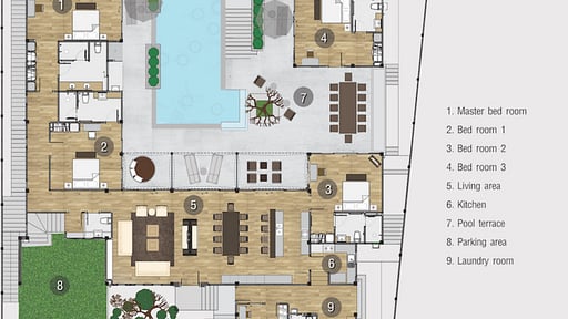 Casabay Villa 6 Floor plan