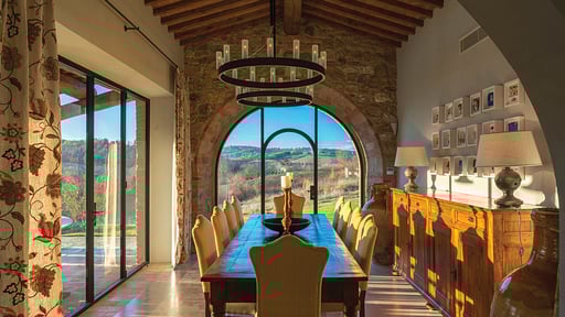 Casale San Damiano Dining area