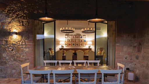 Casale San Damiano Dining area