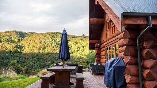 Cascade Creek Retreat Terras/Veranda